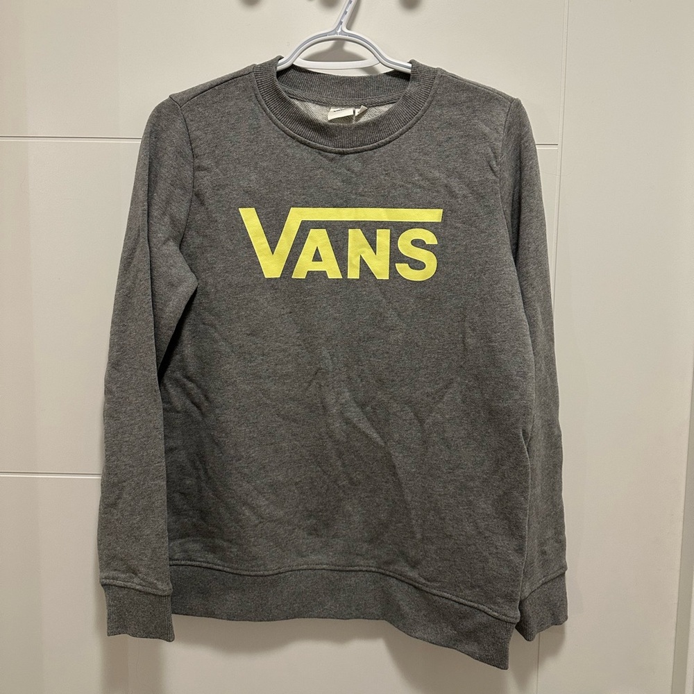 Women’s grey vans crew neck